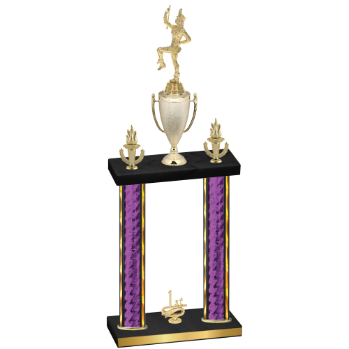 Double Purple Glacier First Place Majorette Trophy