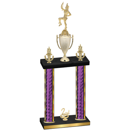 Double Purple Glacier Second Place Majorette Trophy