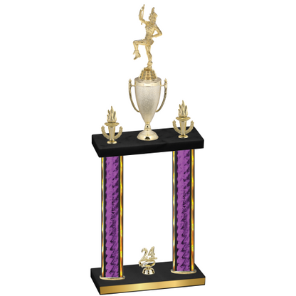 Double Purple Glacier Year Majorette Trophy