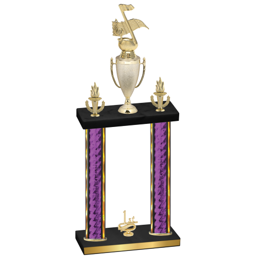 Double Purple Glacier First Place Music Trophy