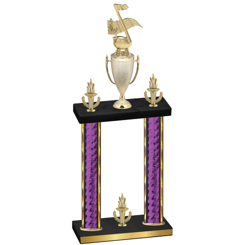 Double Purple Glacier Victory Music Trophy