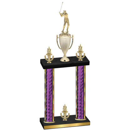 Double Purple Glacier Victory Golf Trophy