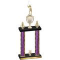 Double Purple Glacier Year Golf Trophy