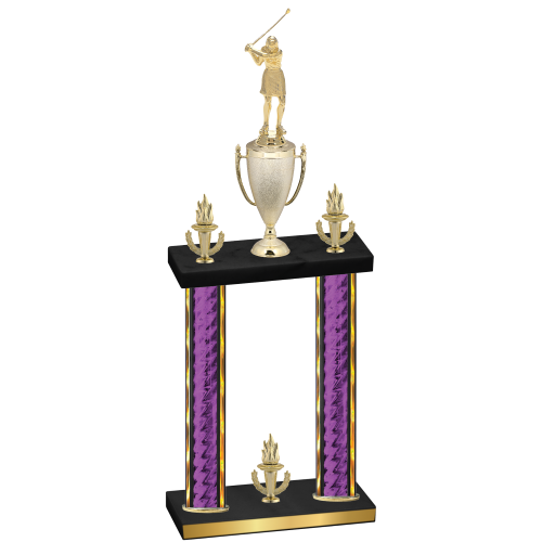 Double Purple Glacier Victory Golf Trophy