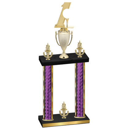 Double Purple Glacier Victory Golf Trophy