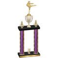 Double Purple Glacier Year Karate Trophy