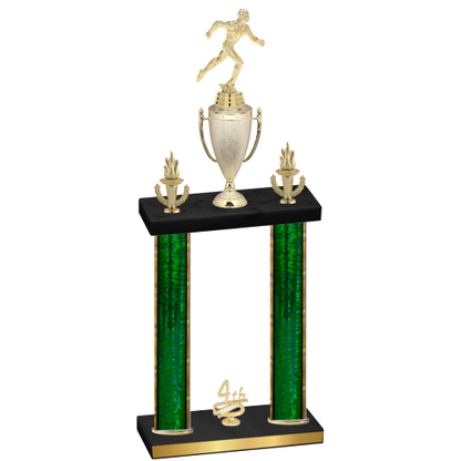 Double Green Glacier Fourth Place Running Trophy