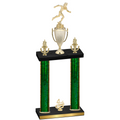 Double Green Glacier Fourth Place Running Trophy