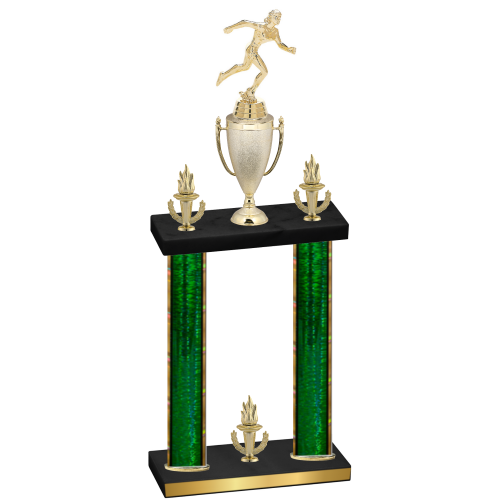 Double Green Glacier Victory Running Trophy