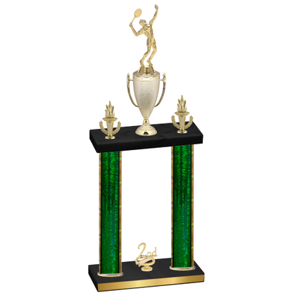 Double Green Glacier Second Place Tennis Trophy