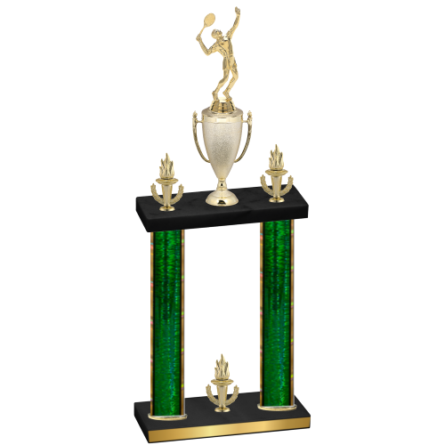 Double Green Glacier Victory Tennis Trophy