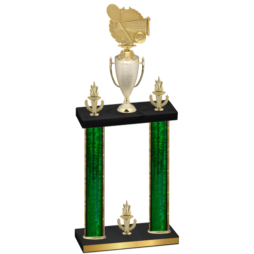 Double Green Glacier Victory Tennis Trophy