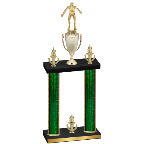 Double Green Glacier Victory Wrestling Trophy