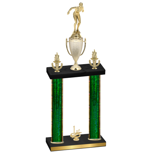 Double Green Glacier First Place Tennis Trophy