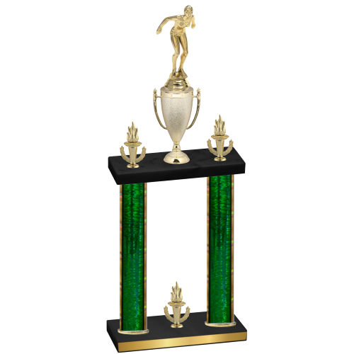Double Green Glacier Victory Tennis Trophy