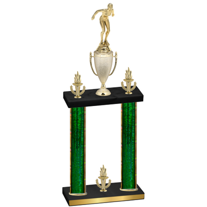 Double Green Glacier Victory Tennis Trophy
