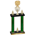 Double Green Glacier Victory Cheerleading Trophy