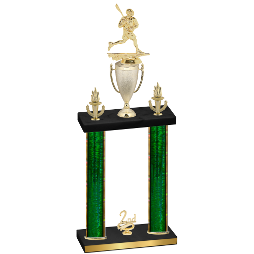 Double Green Glacier Second Place Lacrosse Trophy