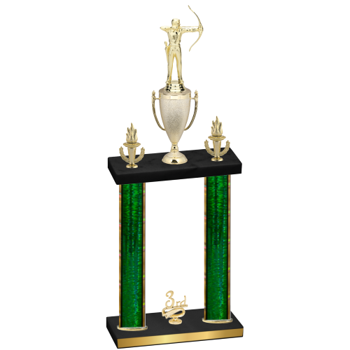Double Green Glacier Third Place Archery Trophy