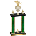 Double Green Glacier Fourth Place Fishing Trophy