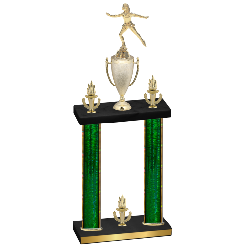Double Green Glacier Victory Skater Trophy