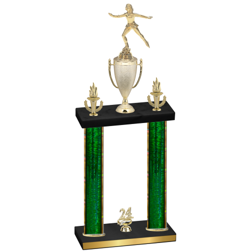 Double Green Glacier Year Skater Trophy