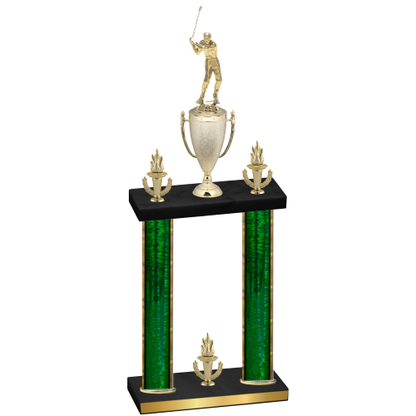 Double Green Glacier Victory Golf Trophy