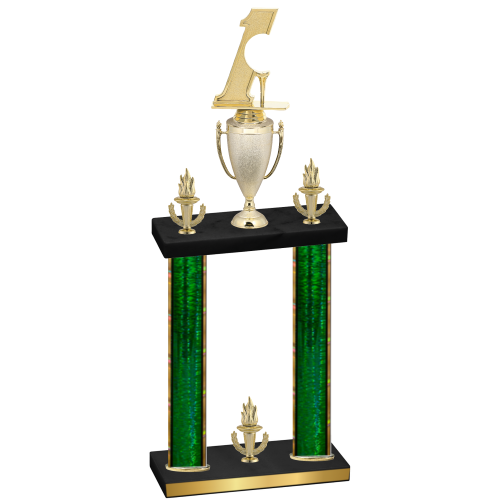 Double Green Glacier Victory Golf Trophy