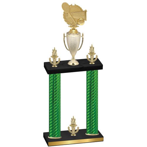 Double Green Carbon Fiber Victory Tennis Trophy
