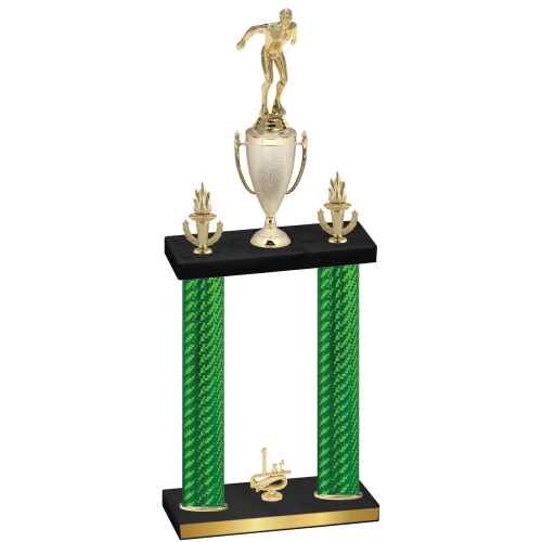 Double Green Carbon Fiber First Place Swimming Trophy