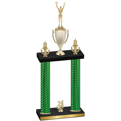 Double Green Carbon Fiber Year Victory Trophy