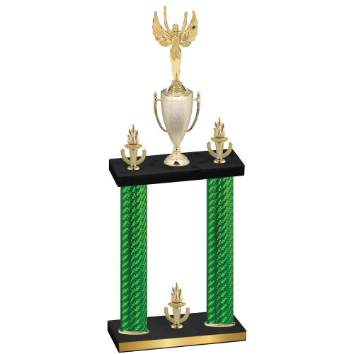Double Green Carbon Fiber Victory Victory Trophy