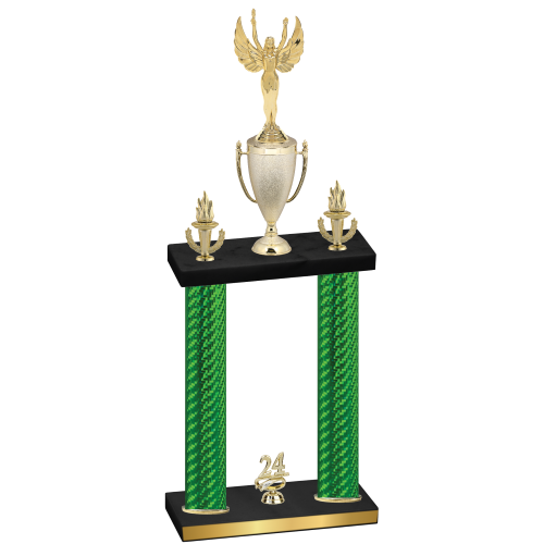 Double Green Carbon Fiber Year Victory Trophy
