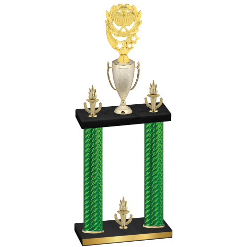 Double Green Carbon Fiber Victory Pickleball Trophy
