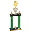 Double Green Carbon Fiber Year Pickleball Trophy