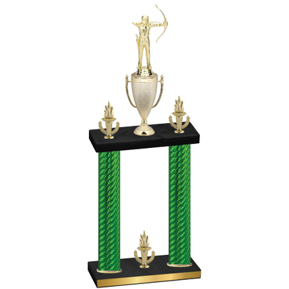 Double Green Carbon Fiber Victory Archery Trophy