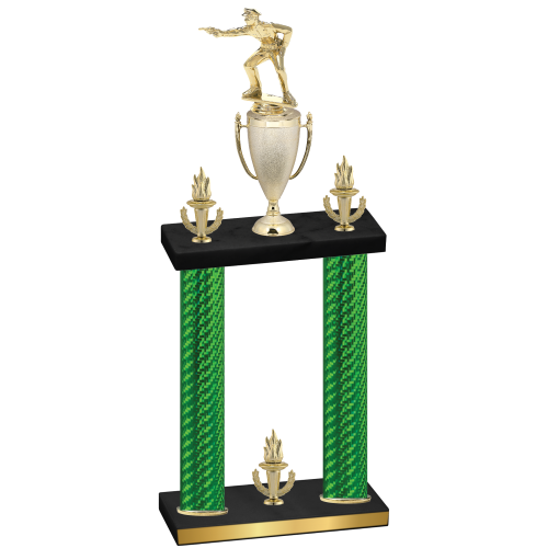 Double Green Carbon Fiber Victory Shooter Trophy