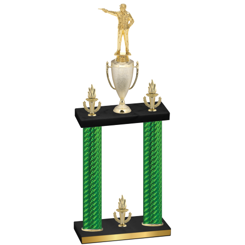 Double Green Carbon Fiber Victory Shooter Trophy