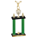 Double Green Carbon Fiber First Place Weights Trophy