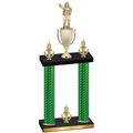 Double Green Carbon Fiber Victory Holiday Trophy