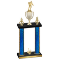 Double Blue Glacier First Place Rugby Trophy