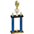 Double Blue Glacier First Place Rugby Trophy