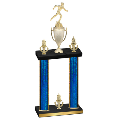 Double Blue Glacier Victory Running Trophy