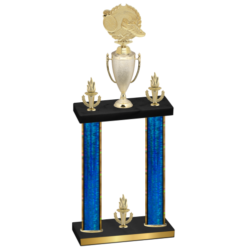 Double Blue Glacier Victory Running Trophy