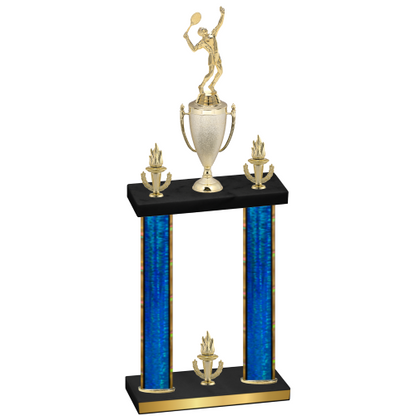 Double Blue Glacier Victory Tennis Trophy