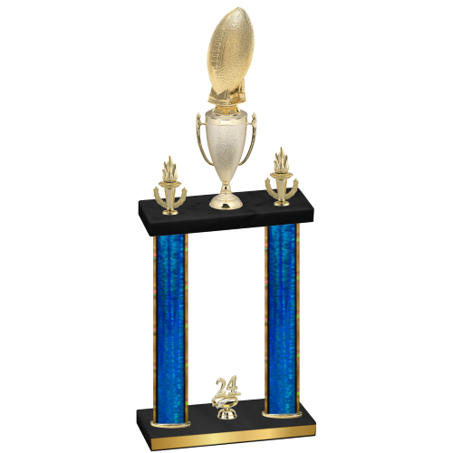 Double Blue Glacier Year Football Trophy