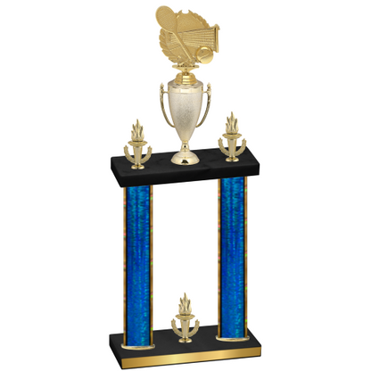 Double Blue Glacier Victory Tennis Trophy