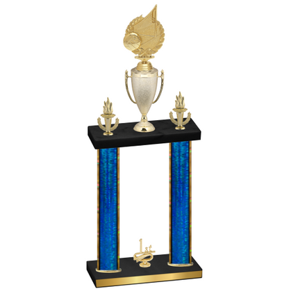 Double Blue Glacier First Place Volleyball Trophy