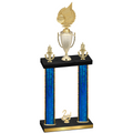 Double Blue Glacier Second Place Volleyball Trophy