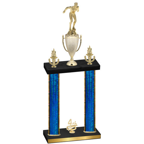 Double Blue Glacier Fourth Place Swimming Trophy
